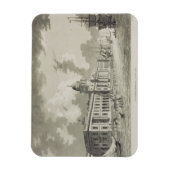 ザカスタムハウス1792年(版木、銅版、版画) マグネット (縦)