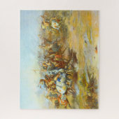 ザカスター戦チャールズ・マリオン・ラッセル1903 ジグソーパズル (縦)