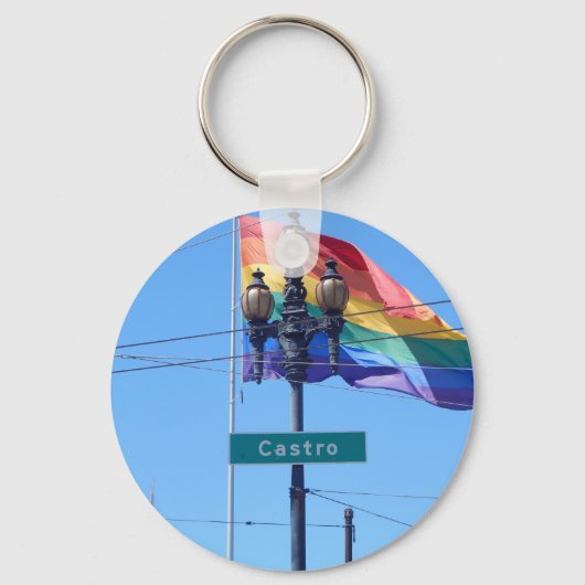ザカストロサンフランシスコ通りサインキーチェーン キーホルダー (正面)