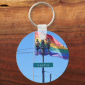 ザカストロサンフランシスコ通りサインキーチェーン キーホルダー (正面)