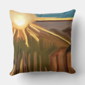 ザカッティ抽象芸術アートのダンス アウトドアクッション (裏面)