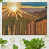 ザカッティ抽象芸術アートのダンス キッチンタオル (折り畳み)