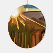 ザカッティ抽象芸術アートのダンス セラミックオーナメント (左)