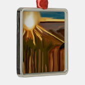 ザカッティ抽象芸術アートのダンス メタルオーナメント (右)