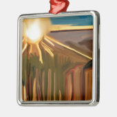 ザカッティ抽象芸術アートのダンス メタルオーナメント (左)