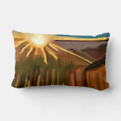 ザカッティ抽象芸術アートのダンス ランバークッション (裏面)