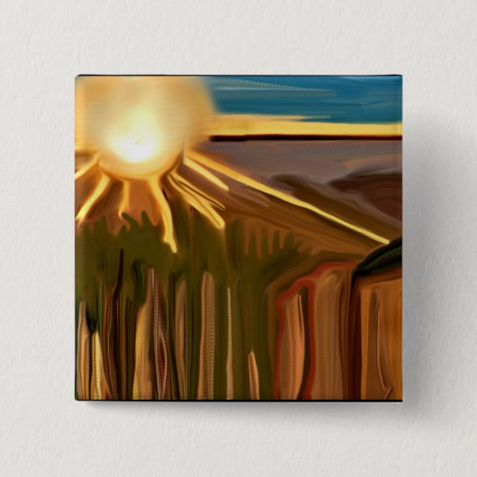 ザカッティ抽象芸術アートのダンス 缶バッジ (正面)