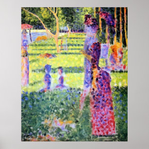 ザカップルバイジョルジュスユラトヴィンテージPointillism ポスター