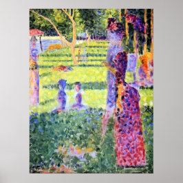ザカップルバイジョルジュスユラトヴィンテージPointillism ポスター