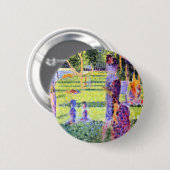 ザカップルバイジョルジュスユラトヴィンテージPointillism 缶バッジ (正面&裏面)