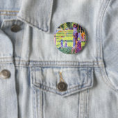 ザカップルバイジョルジュスユラトヴィンテージPointillism 缶バッジ (インサイチュ)