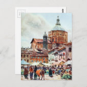 ザカテドラル、パヴィア ポストカード (正面/裏面)