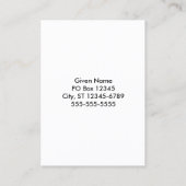 ザカニ星雲 名刺 (裏面)