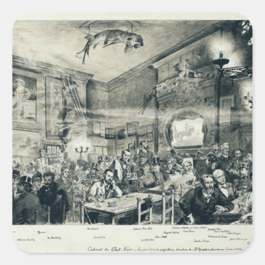 ザカバレデュチャットノワール， 1886 スクエアシール (正面)