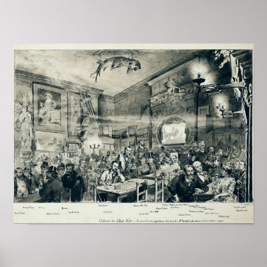 ザカバレデュチャットノワール, 1886 ポスター (正面)