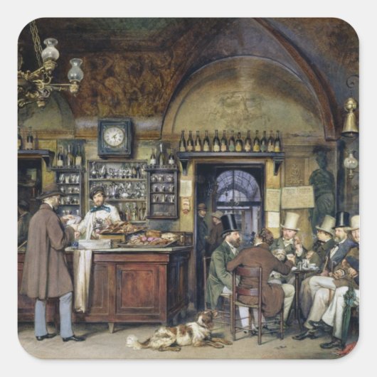ザカフェインローマ， 1856 スクエアシール (正面)