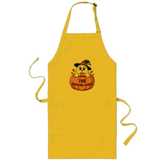 ザカフェイン幽霊V2 ロングエプロン (正面)