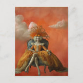 ザカボチャの女王 | 超現実的なアートポストカード ポストカード (正面)