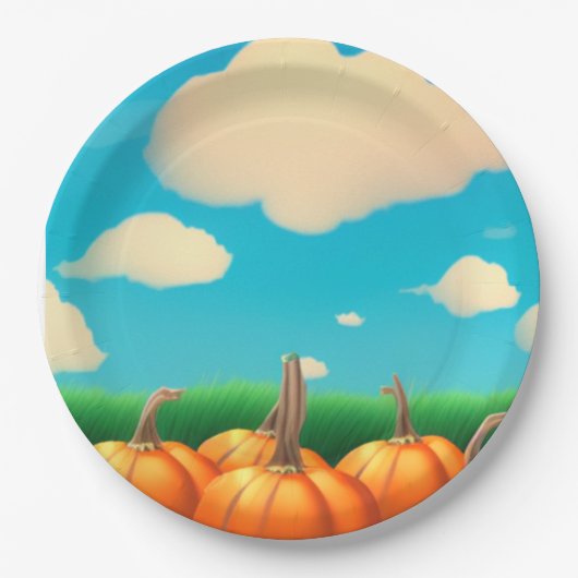ザカボチャ畑 ペーパープレート (正面)