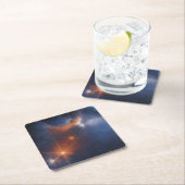 ザカメレオンI暗分子クラウド スクエアペーパーコースター (インサイチュ)