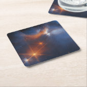 ザカメレオンI暗分子クラウド スクエアペーパーコースター (アングル)