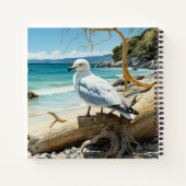 ザカモメの海岸鳥のファイル ノートブック (裏面)