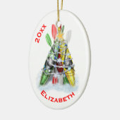 ザカヤッククリスマスツリー セラミックオーナメント (左)