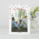 ザカラフルシーズンフォトフラットホリデーカード シーズンカード (スタンド正面)