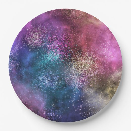 ザカラフル銀河系 ペーパープレート (正面)