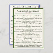 ザカリアと格調高い祈りの言葉カード ポストカード (正面/裏面)