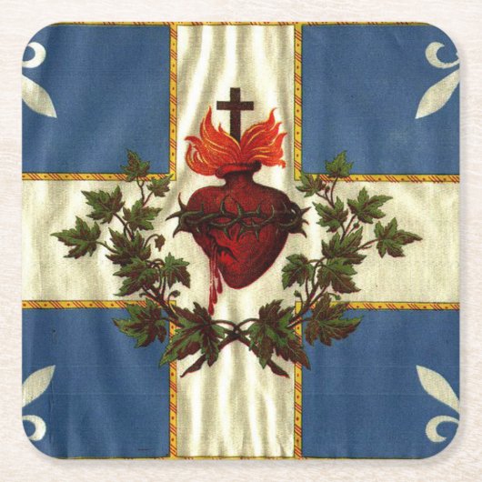 ザカリヨンサクレクール スクエアペーパーコースター (正面)