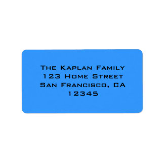 ザカリーブルーブラック封筒用シール ラベル