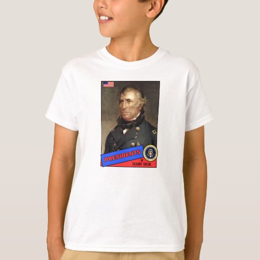 ザカリー・テイラー野球カード Tシャツ (正面)