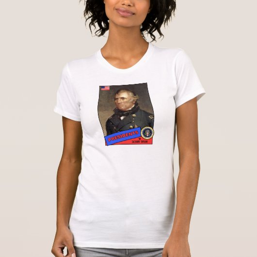 ザカリー・テイラー野球カード Tシャツ (正面)