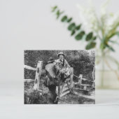 ザカントリー・スティール~ヴィンテージ1859ダゲールの写真 ポストカード (スタンド正面)