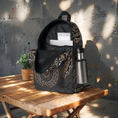 ザカーキ・クロコディラス・ポロソス曼荼羅 プリントバックパック