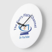 ザカートのプレイスチャンネルの壁時計 ラージ壁時計 (傾斜)