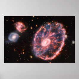 ザカートホイール銀河系 | MIRI & NIRCam | JWST ポスター