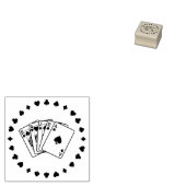 ザカードシャークトランプ ラバースタンプ (押印)