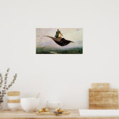 ザカーペ飛んでいるットファンタジーアートポスタープリント ポスター (キッチン)