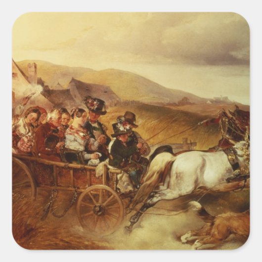 ザカー結婚ト スクエアシール (正面)