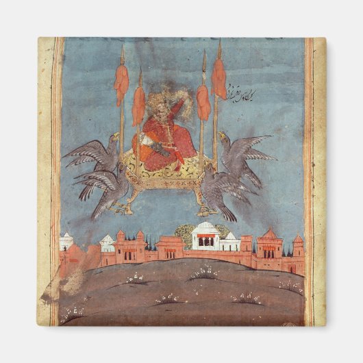 ザカー飛んでいるペット マグネット (正面)