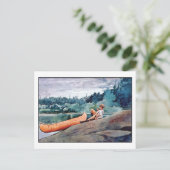 ザガイドバイウィンスローホーマーファインアート水彩 ポストカード (スタンド正面)