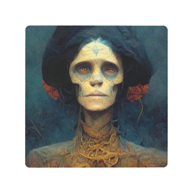 ザガウンレディファンタジーSF メタルプリント (正面)