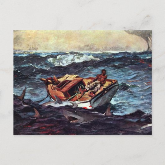 ザガルフストリーム湾ストリームbyホーマーWinslow ポストカード (正面)