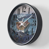 ザガルフストリーム1899 Wホーマー 壁時計 (傾斜)