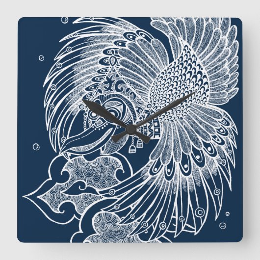 ザガルーダ スクエア壁時計 (正面)