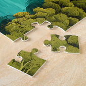 ザガンビアイラストレーショントラベルアートヴィンテージ ジグソーパズル (側面)