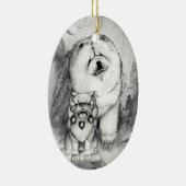 ザガーディアンチャウアンドフードッグオーナメント セラミックオーナメント (右)