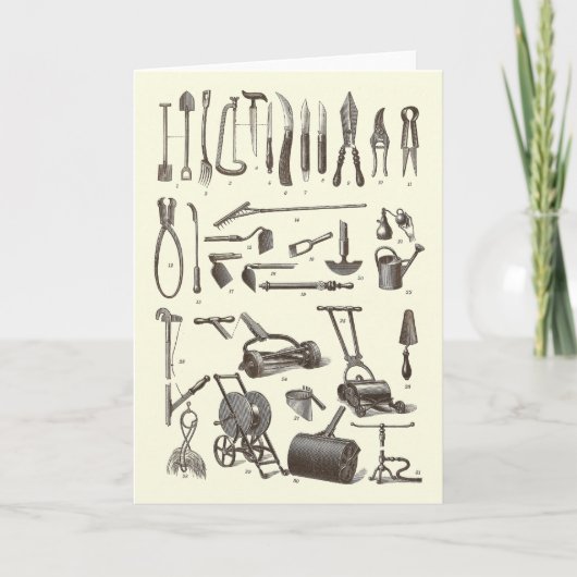 ザガーデナエレガントー – アンティークガーデンツール カード (正面)